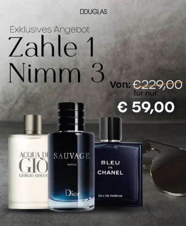 Paket: Kraftvolle Präsenz – 3 maskuline Herrendüfte